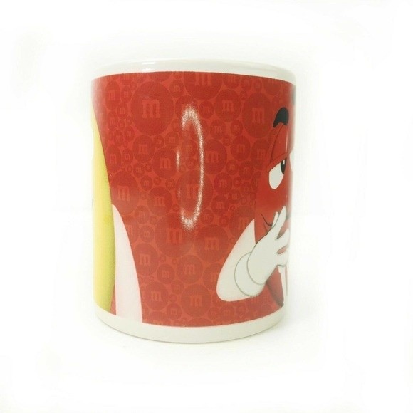 M&M Mug Official Licensed 2011 Collectors Promotional MUG Red & Yellow - Picture 4 of 10